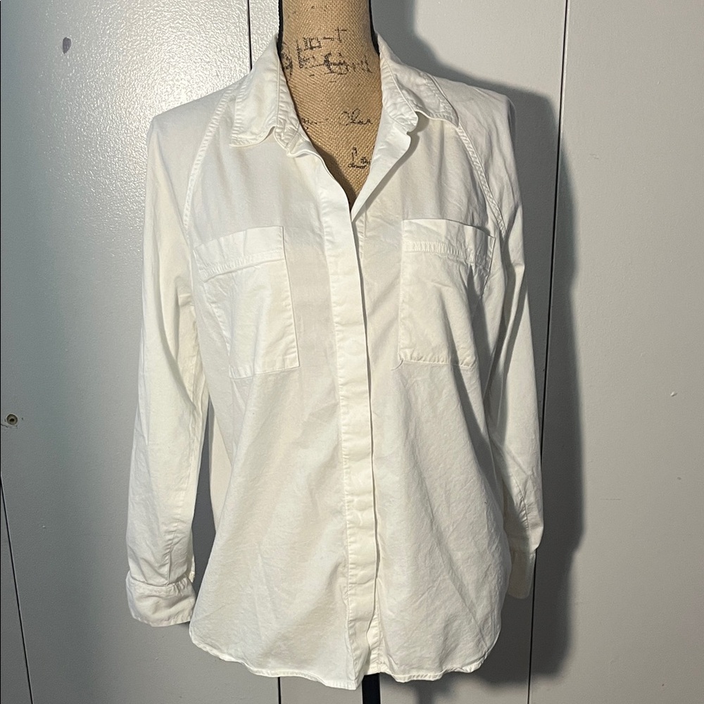 Universal Thread White Collared Shirt - image 1